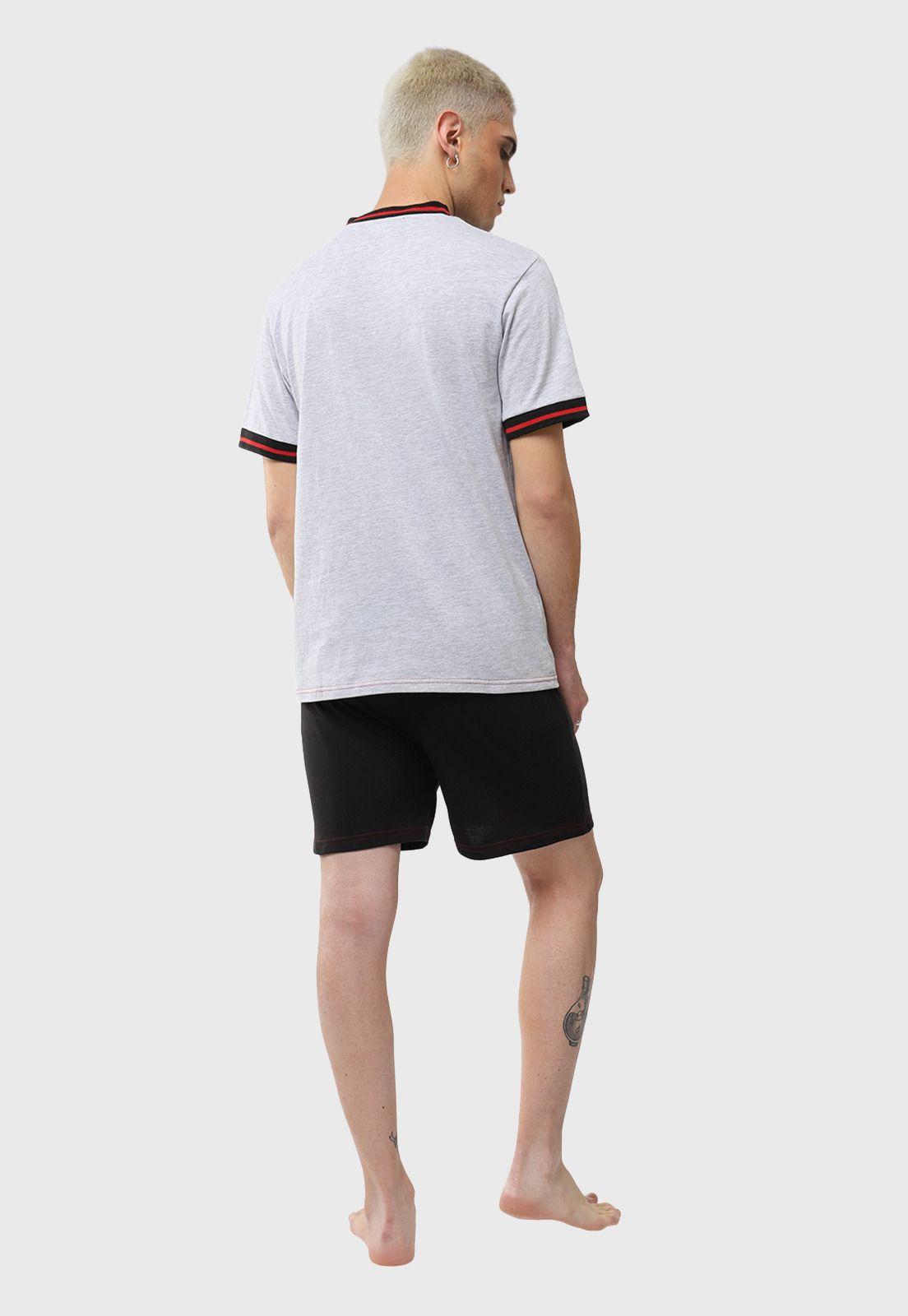 Pijama Corto Gris SVPJH02GR-1