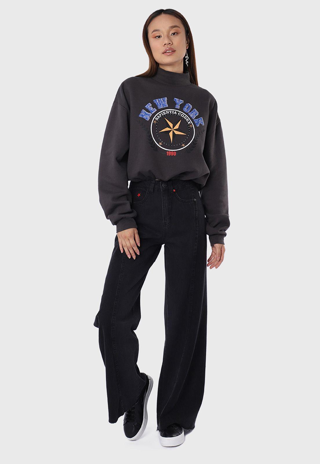 Polerón Crop Cuello Alto Soviet SPLMI20GR-5