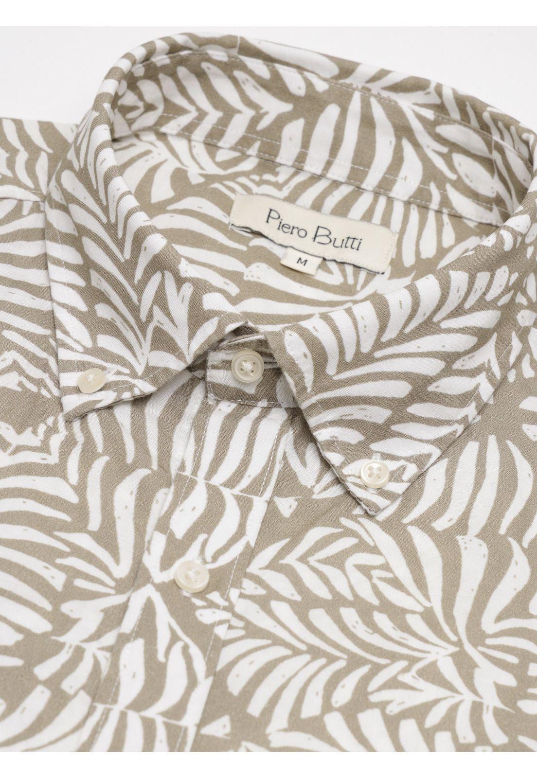 Camisa Print Regular Fit Café Piero Butti PBDVF65CA-4