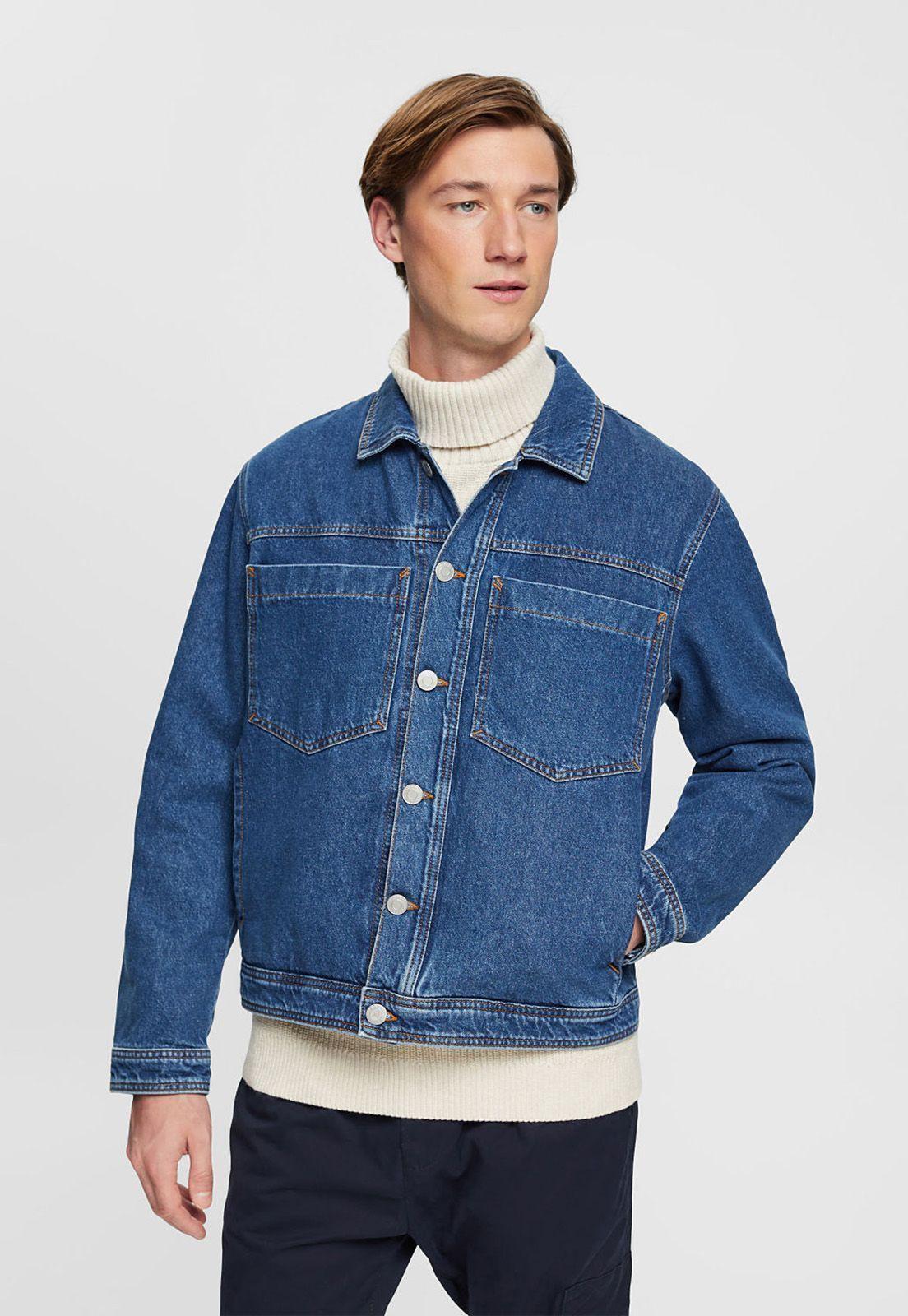Chaqueta De Mezclilla Hombre Esprit-0