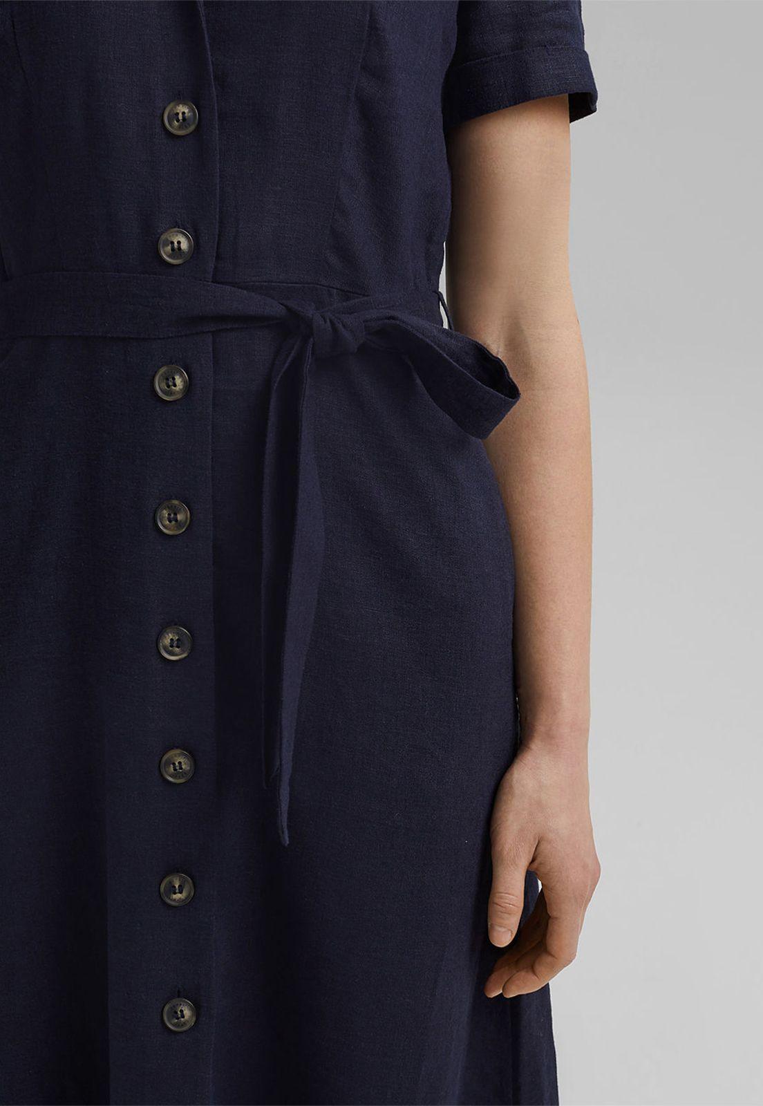 Vestido Camisero Con Cinturón Esprit-2