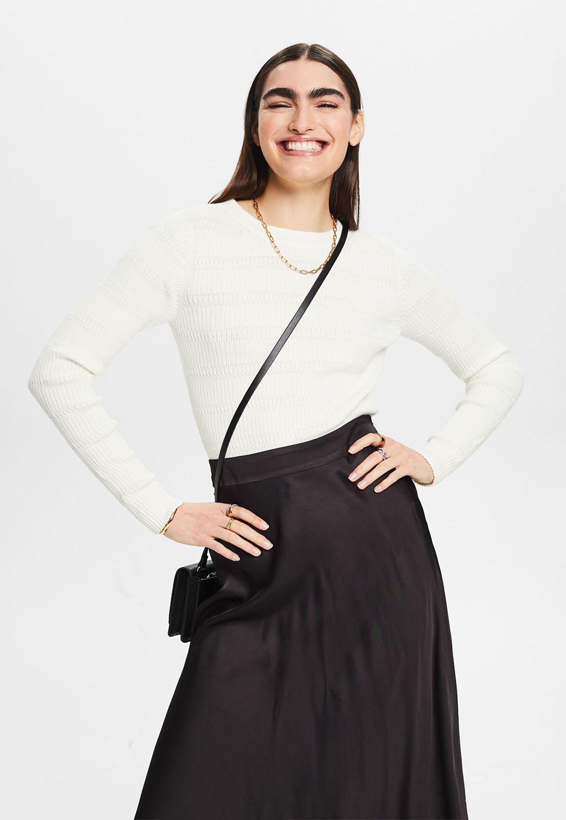 Sweater De Punto Cuello Redondo Mujer Esprit 024EE1I312-0