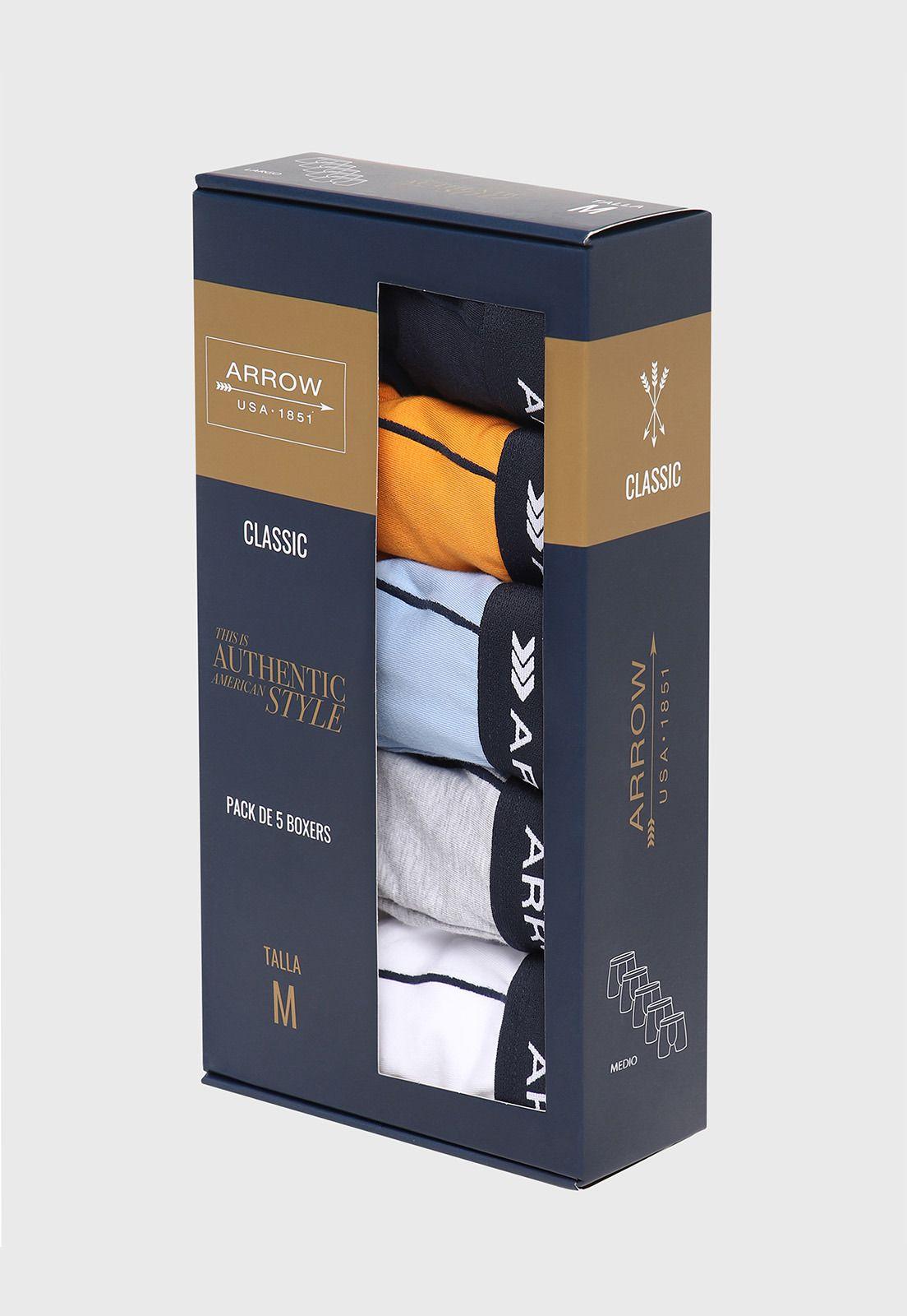 Boxer 5 Unidades Liso Arrow BOD5020SU-6