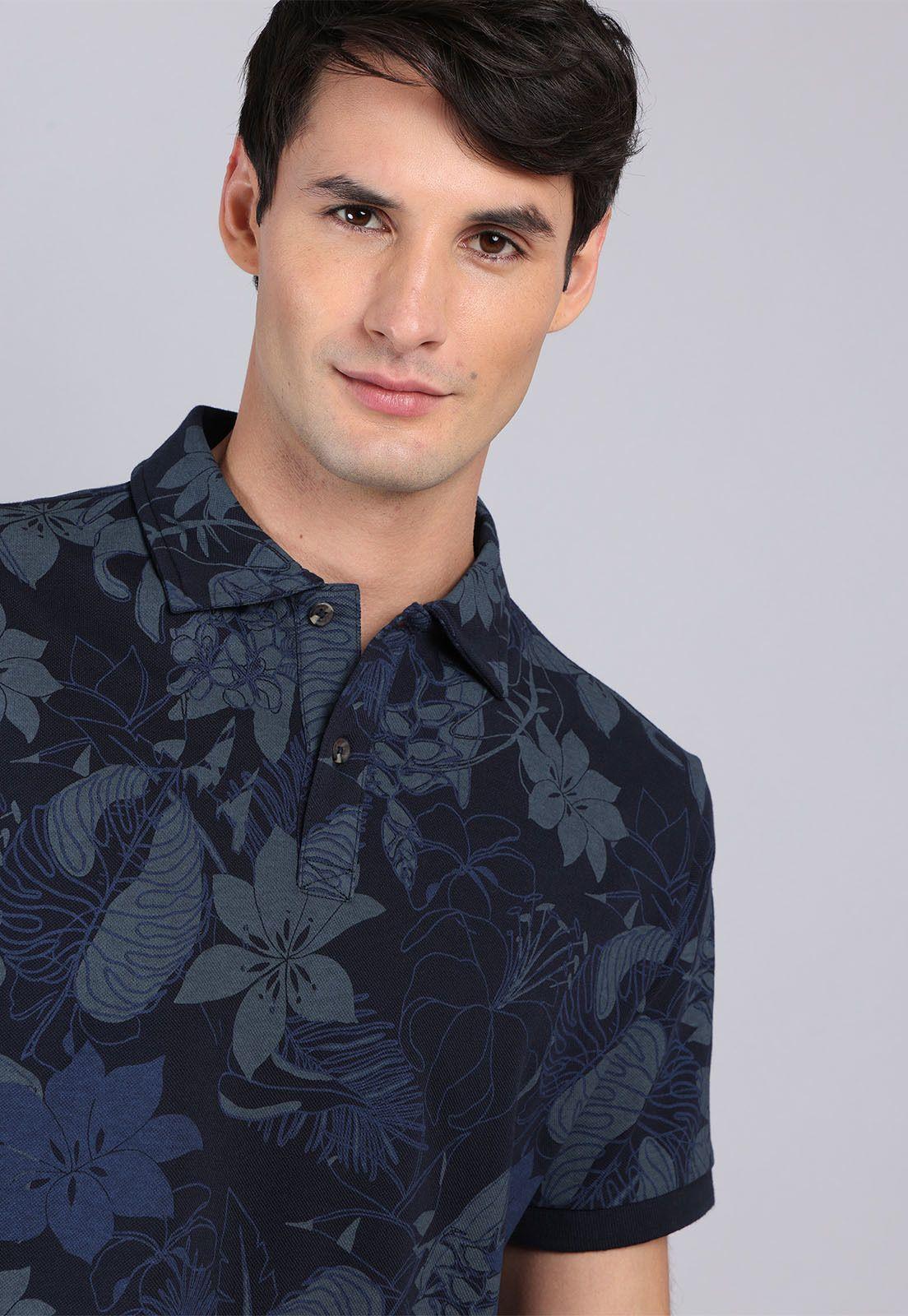 Polera Pique Print Arrow PO32023NB-2
