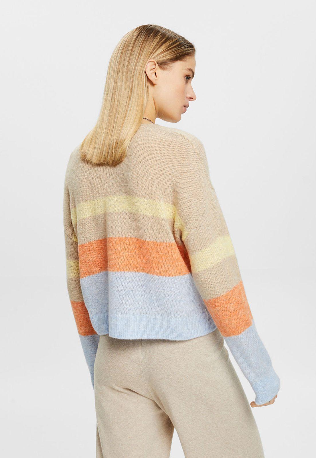 Sweater Tejido a Rayas Mujer Esprit-1