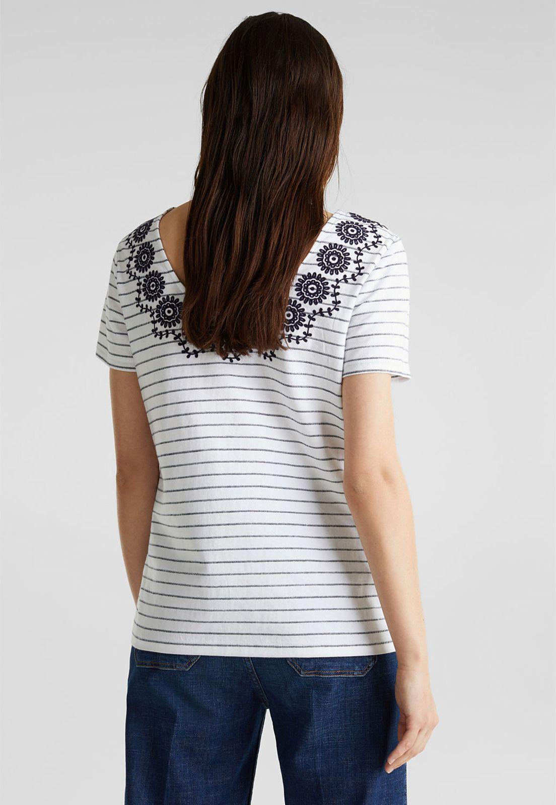 Polera rayas con bordado-1