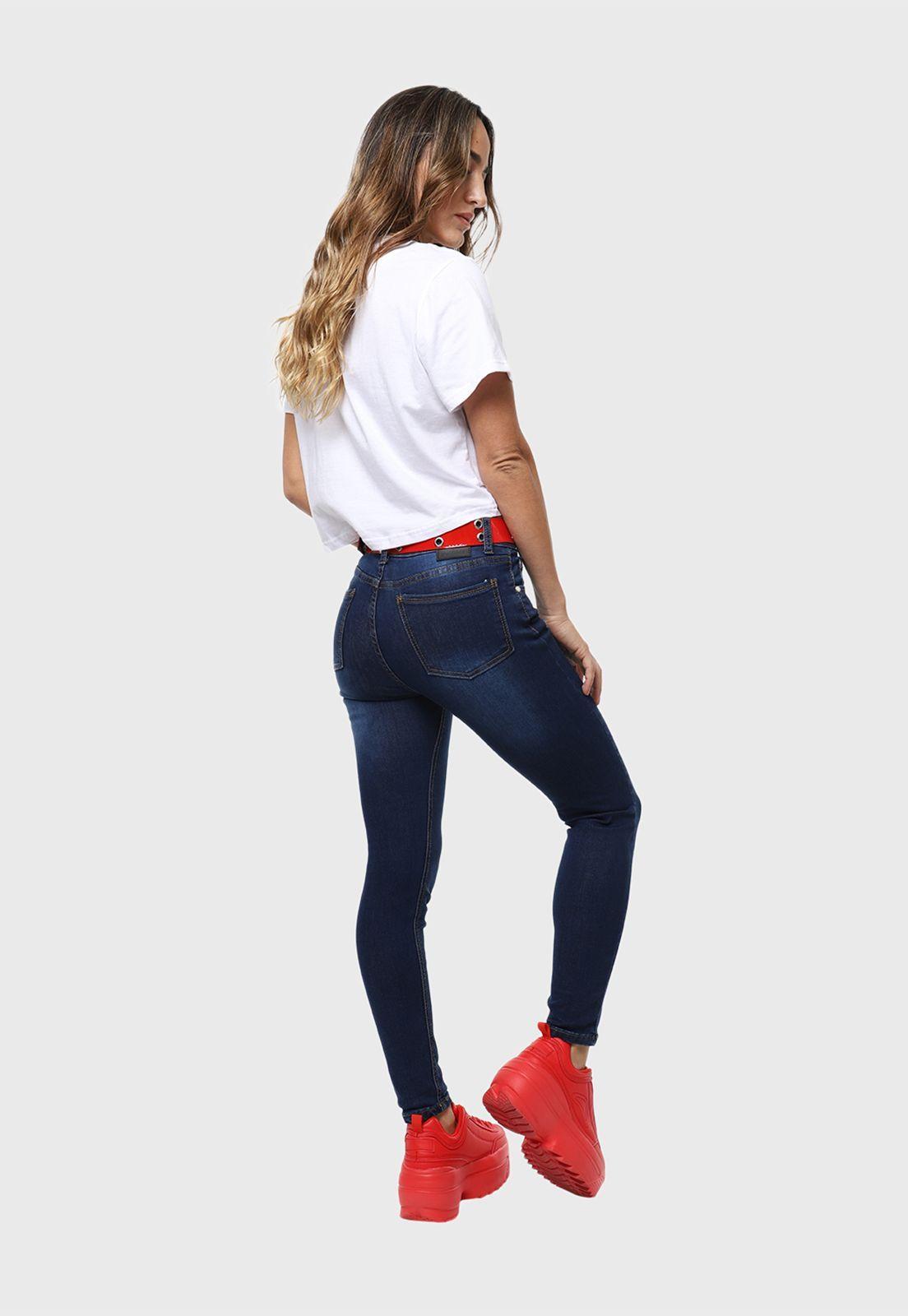 Jeans Slim Azul Marino-3