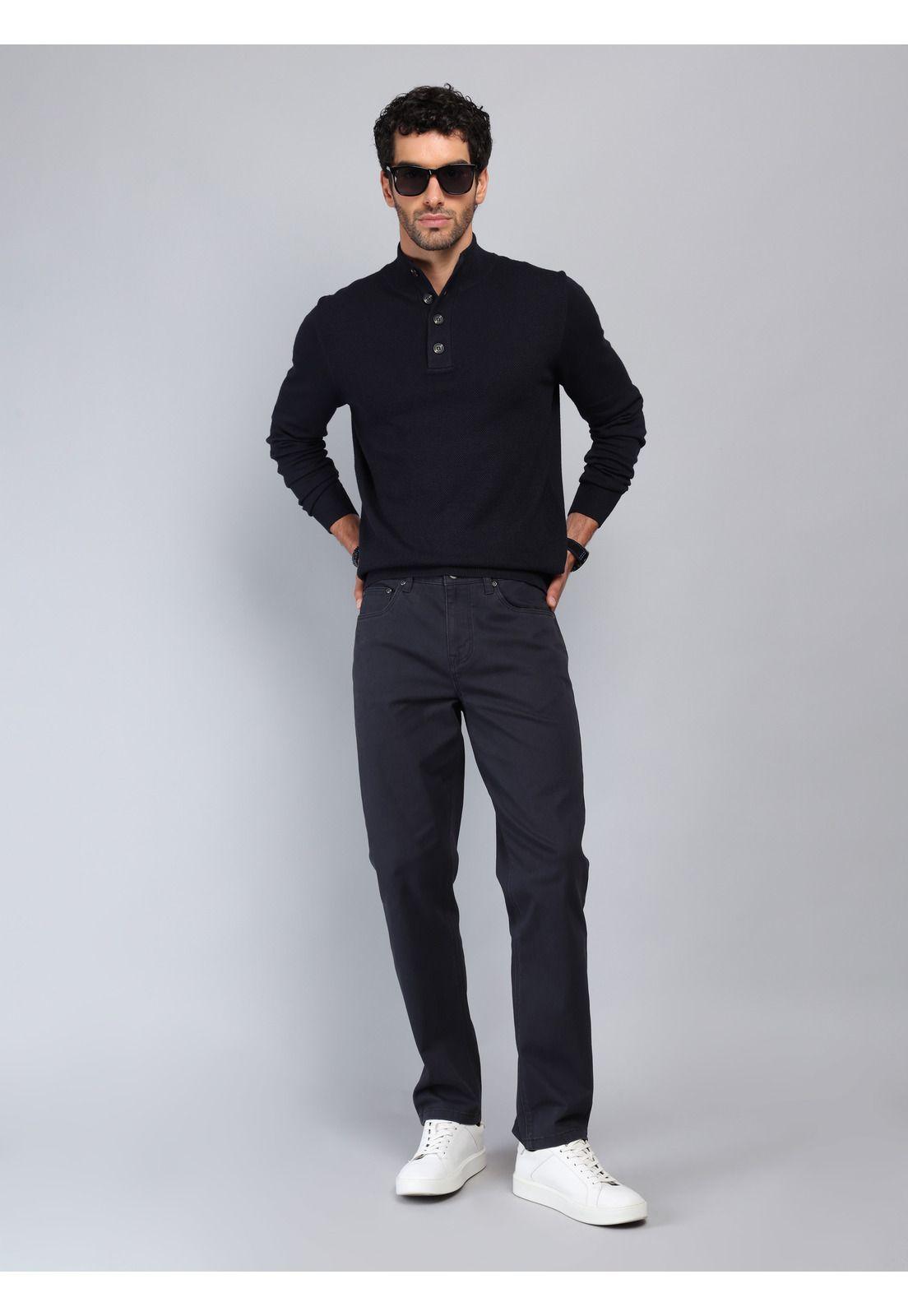 Pantalón 5 Pocket Regular Fit Azul Marino Piero Butti PBCIB12NB-3