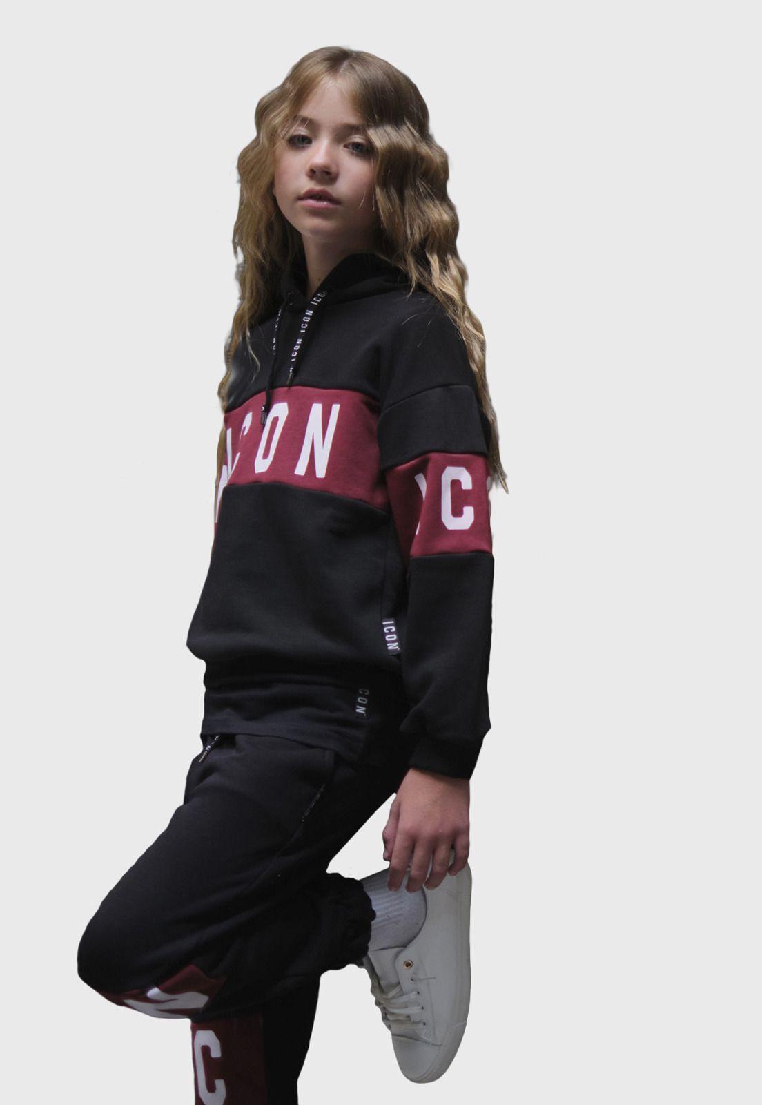 Poleron Con Capucha Unisex Kids Icon-1