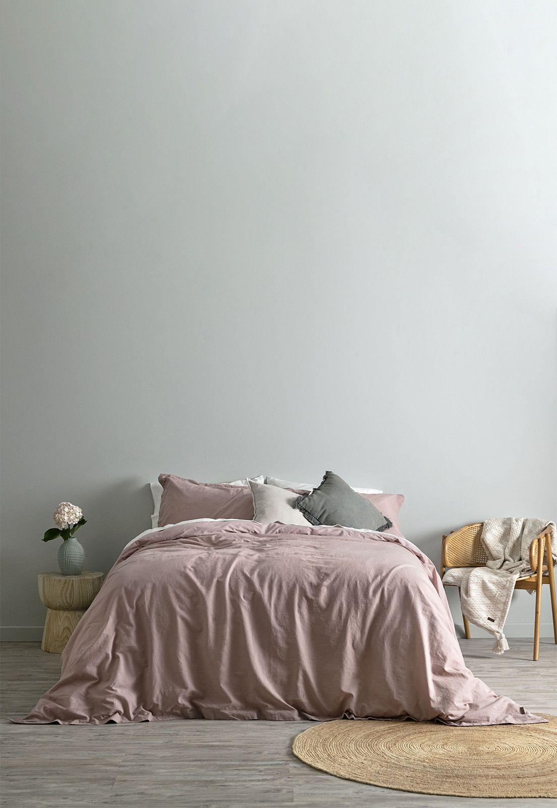 Funda de Plumón Lino 2 Plazas Esprit Rosa-0