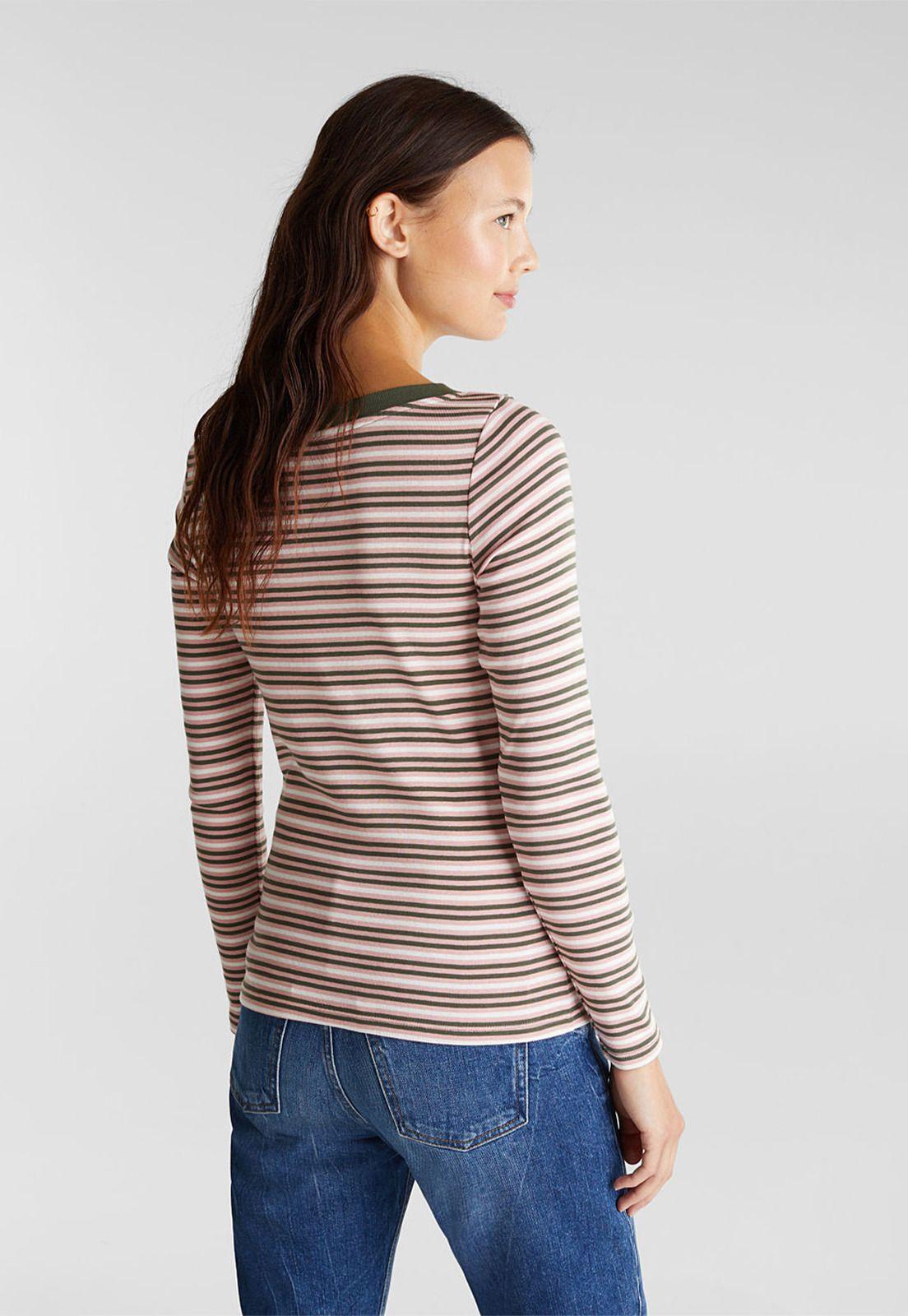 Polera Mujer Manga Larga Rayada Esprit-1