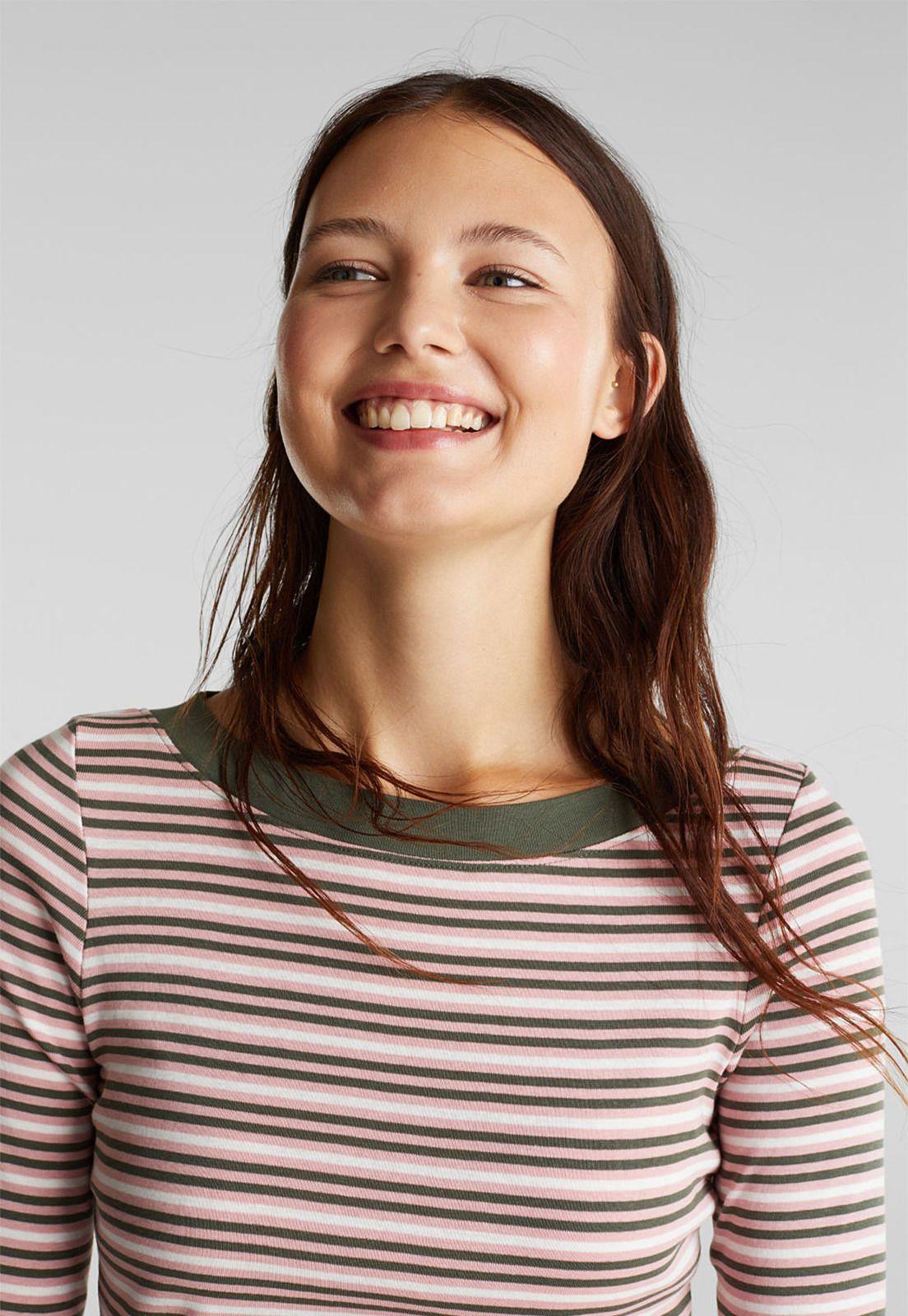 Polera Mujer Manga Larga Rayada Esprit-2