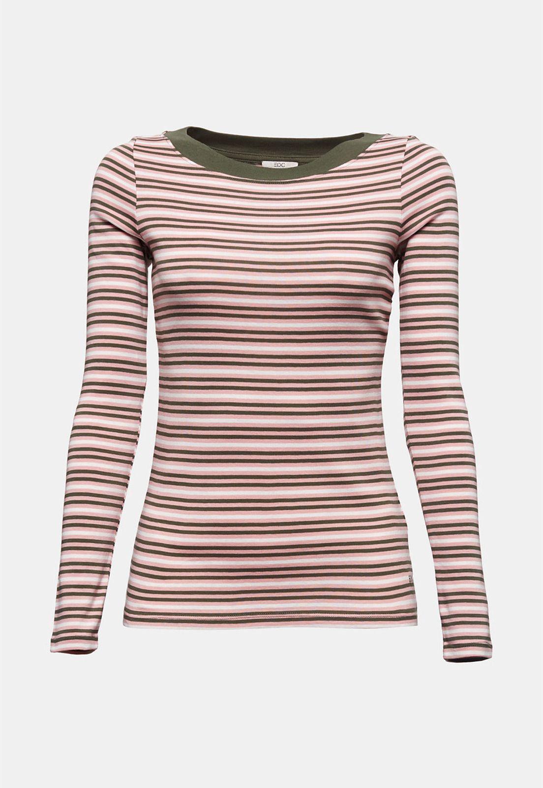 Polera Mujer Manga Larga Rayada Esprit-3