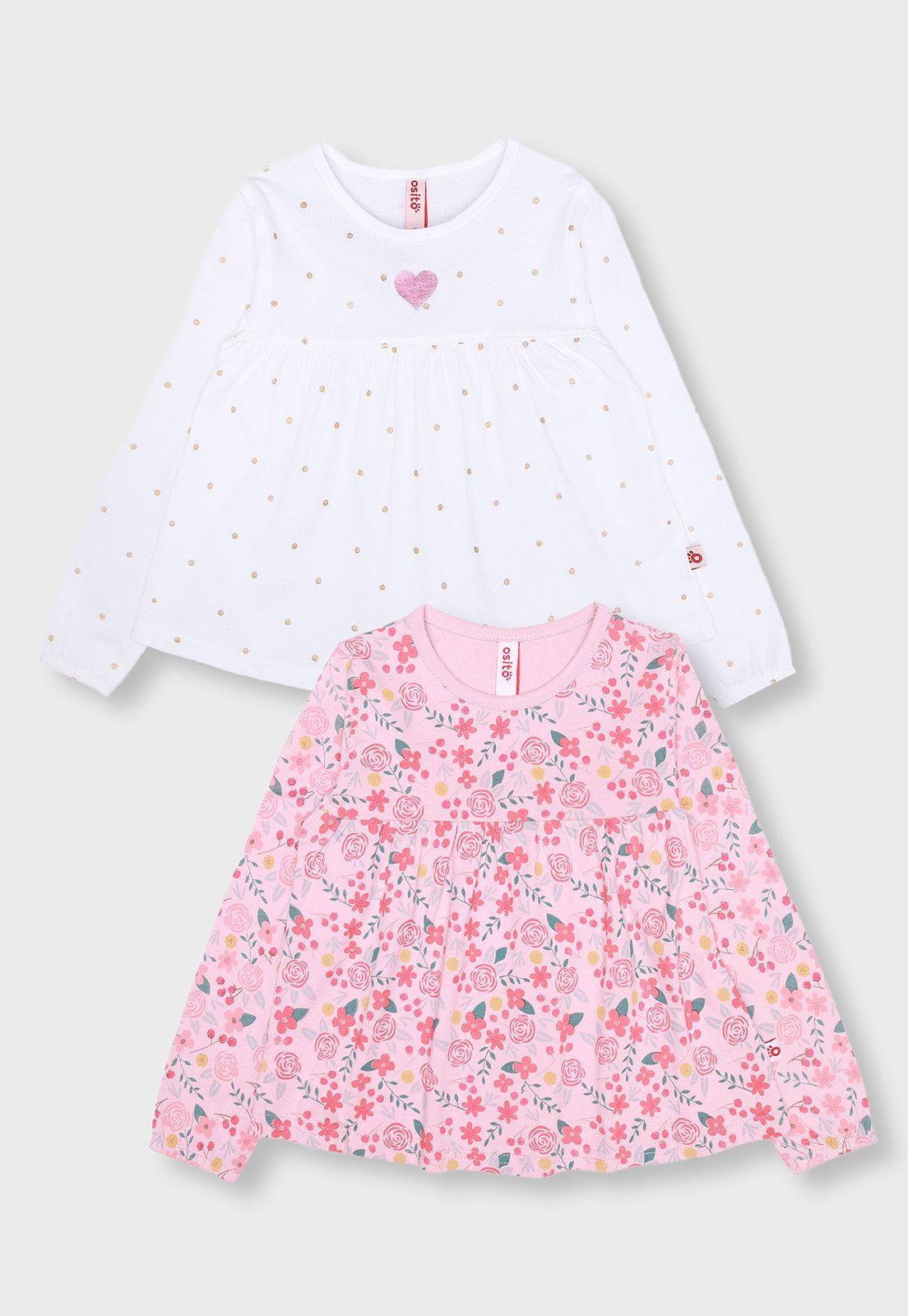 Set Poleras Niña Osito-0