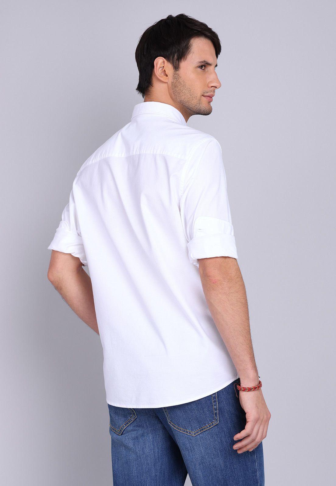 Camisa Oxford Spandex Manga Larga Arrow CM3001SBL-3