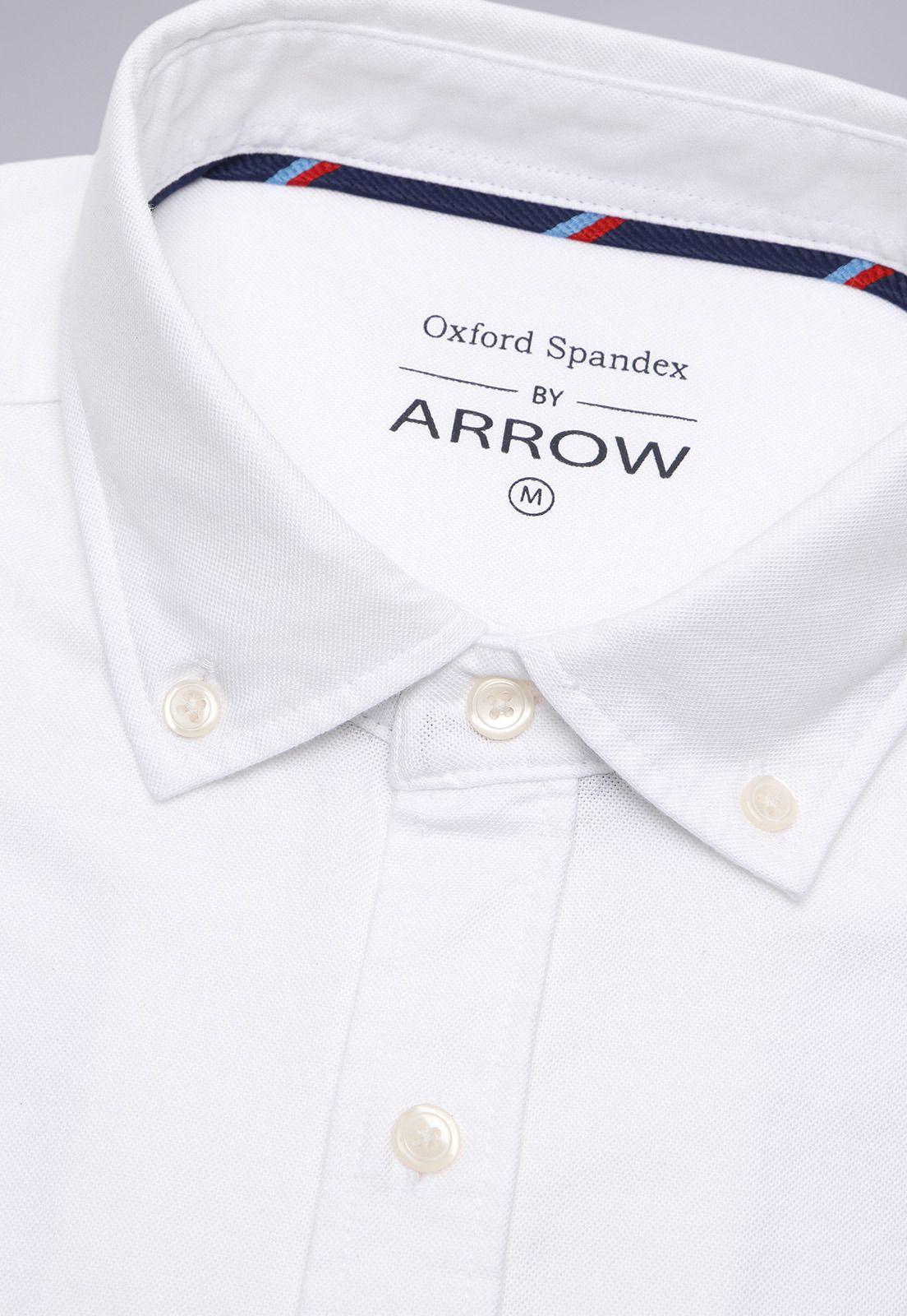 Camisa Oxford Spandex Manga Larga Arrow CM3001SBL-5