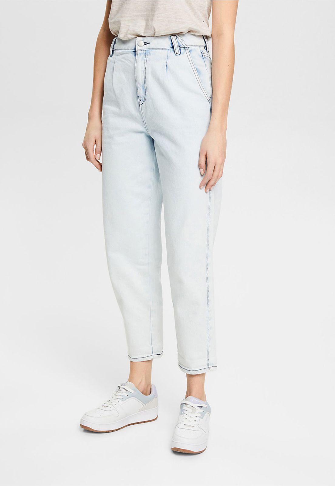 Jeans Con Pliegues En La Cintura Esprit-0