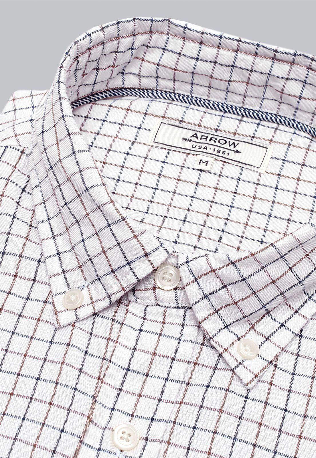 Camisa Cuadros Manga Larga Arrow CM31004AZ-4