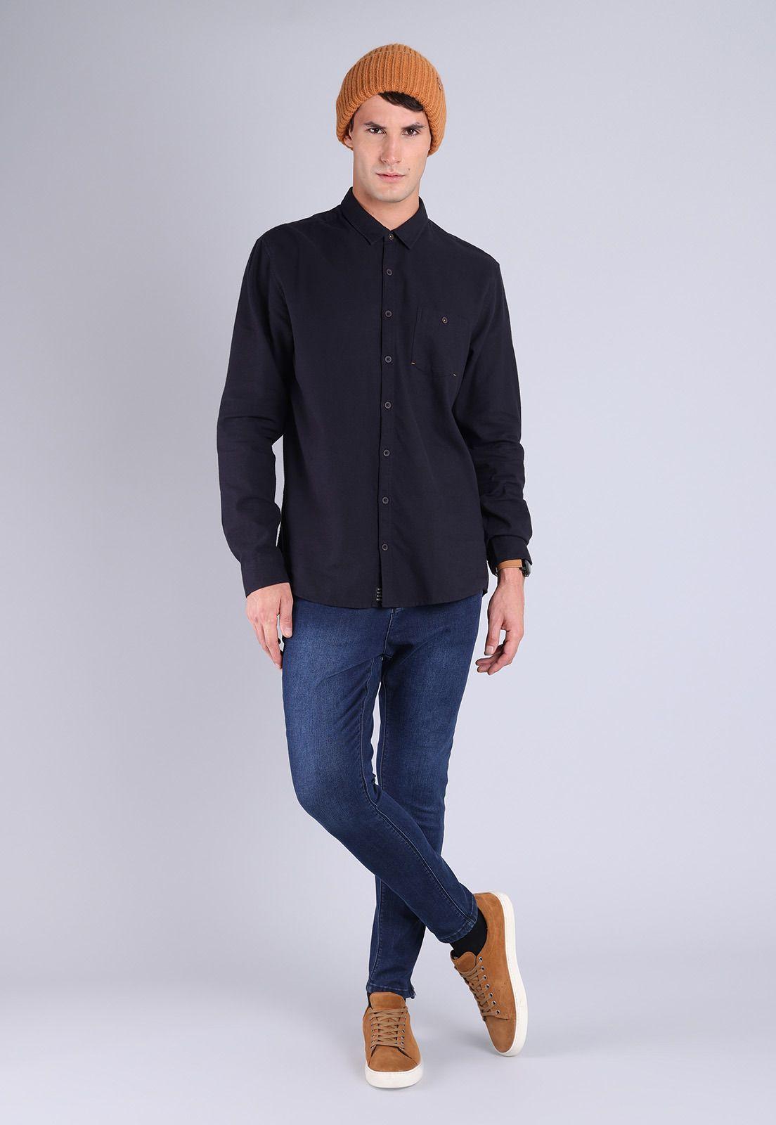 Camisa Manga Larga Hombre Soviet AISHF07NE-3