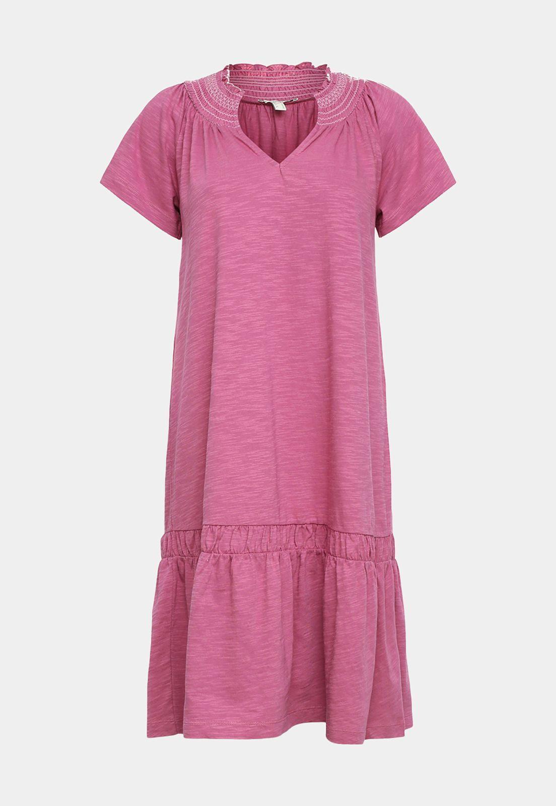 Vestido Manga Corta Esprit Violeta-3