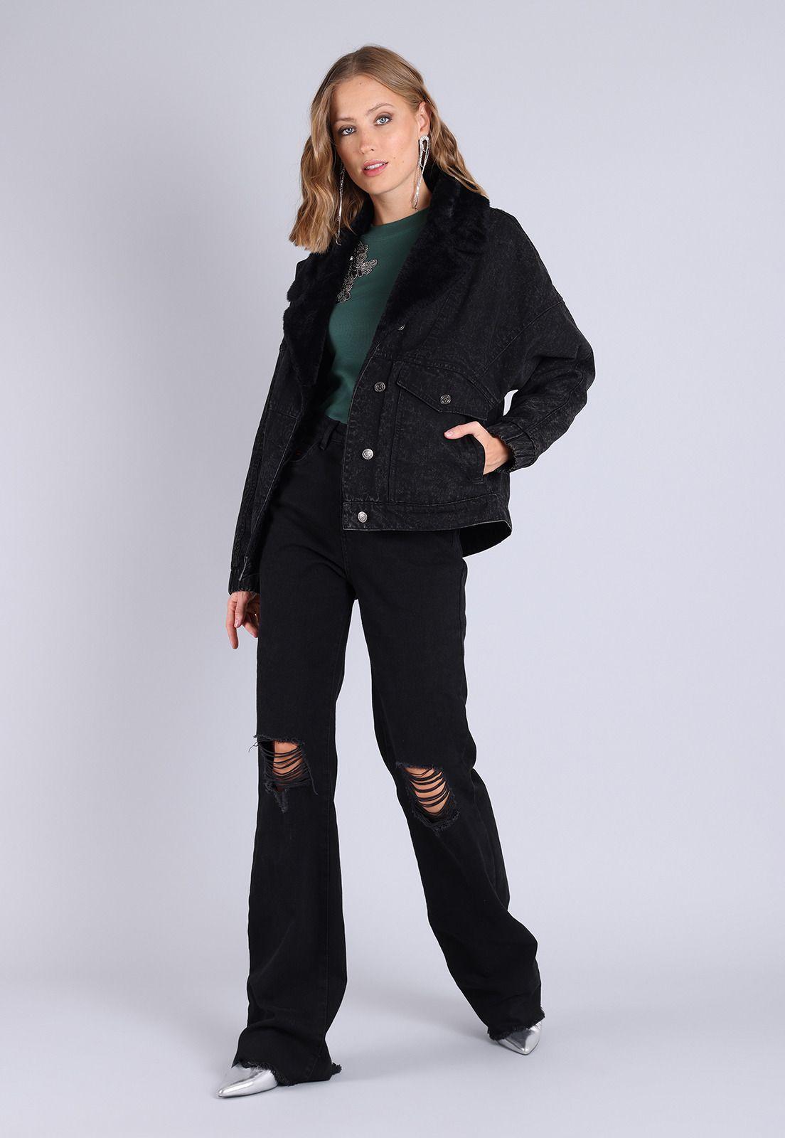 Chaqueta Denim Mujer Soviet AISMG03DE-3