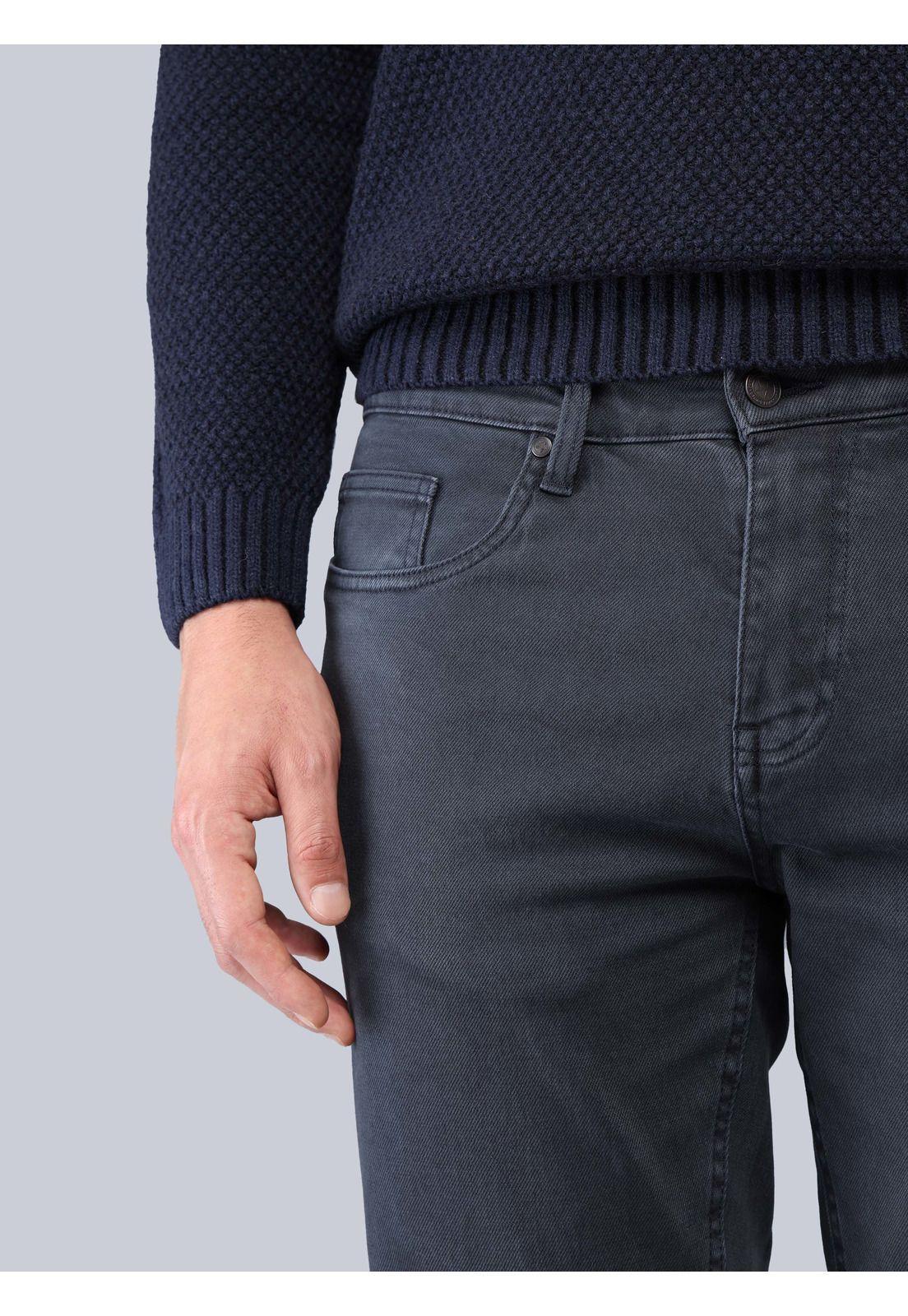 Pantalón Stone Wash Spandex Regular Fit Azul Marino Soviet SCIB050NB-2