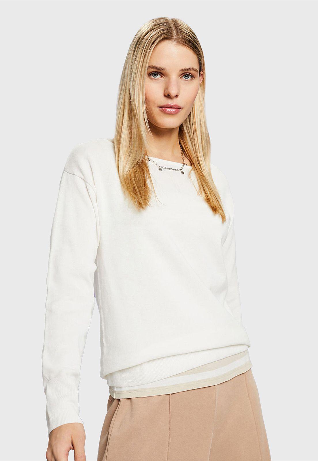 Sweater De Cuello Barco Mujer Esprit 994EE1I311-0