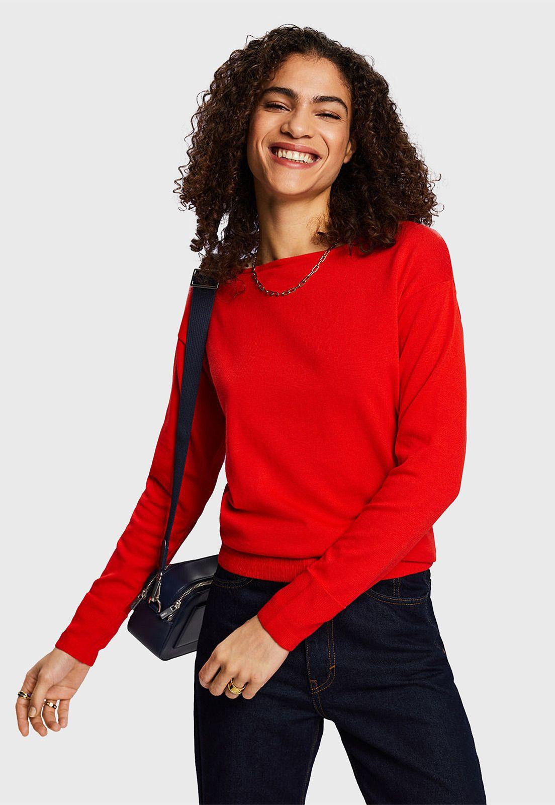 Sweater De Cuello Barco Mujer Esprit 994EE1I311-0