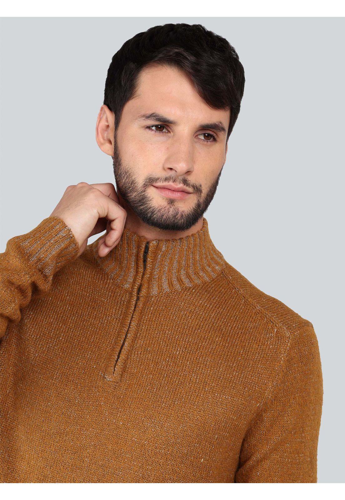Sweater Cuello Alto Regular Fit Camel Arrow SW33098CM-4