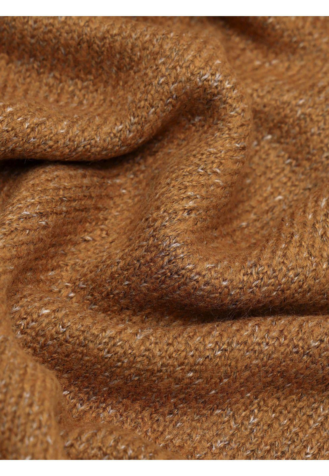 Sweater Cuello Alto Regular Fit Camel Arrow SW33098CM-5