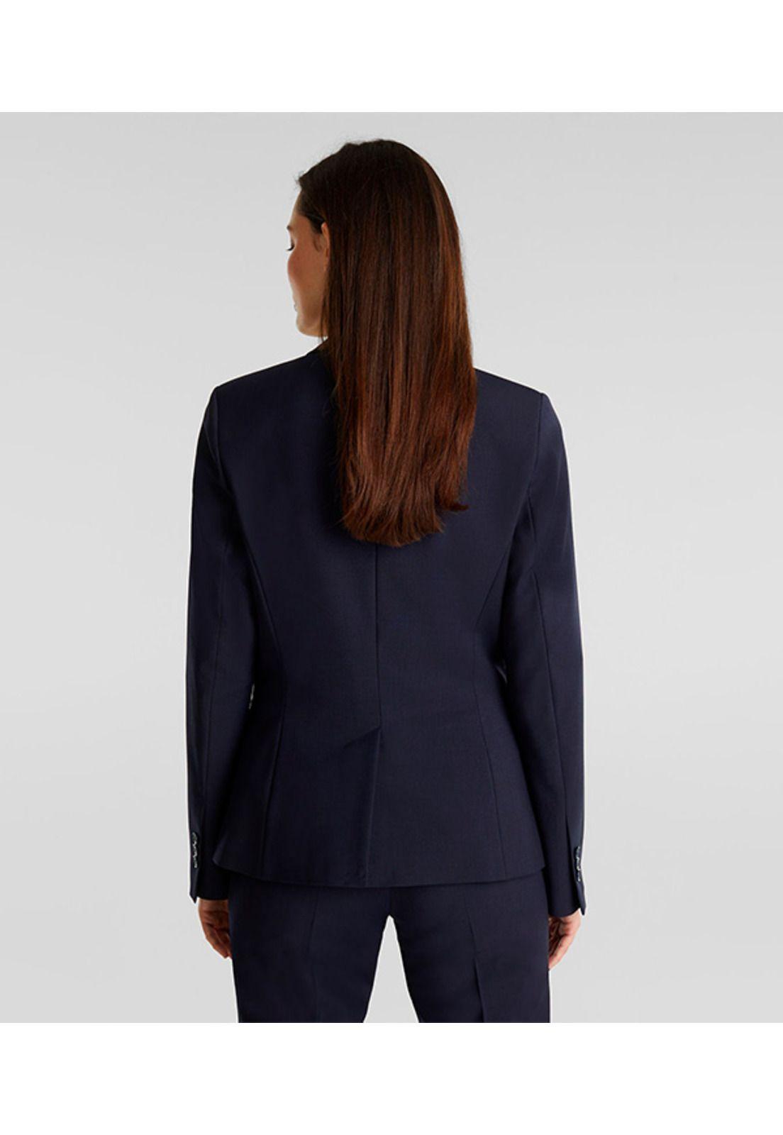 Con lana: blazer con corte entallado-1
