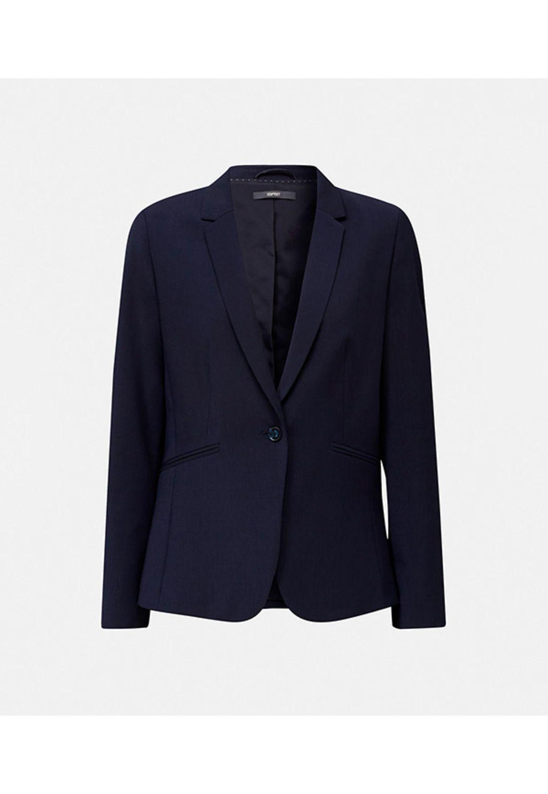 Con lana: blazer con corte entallado-3