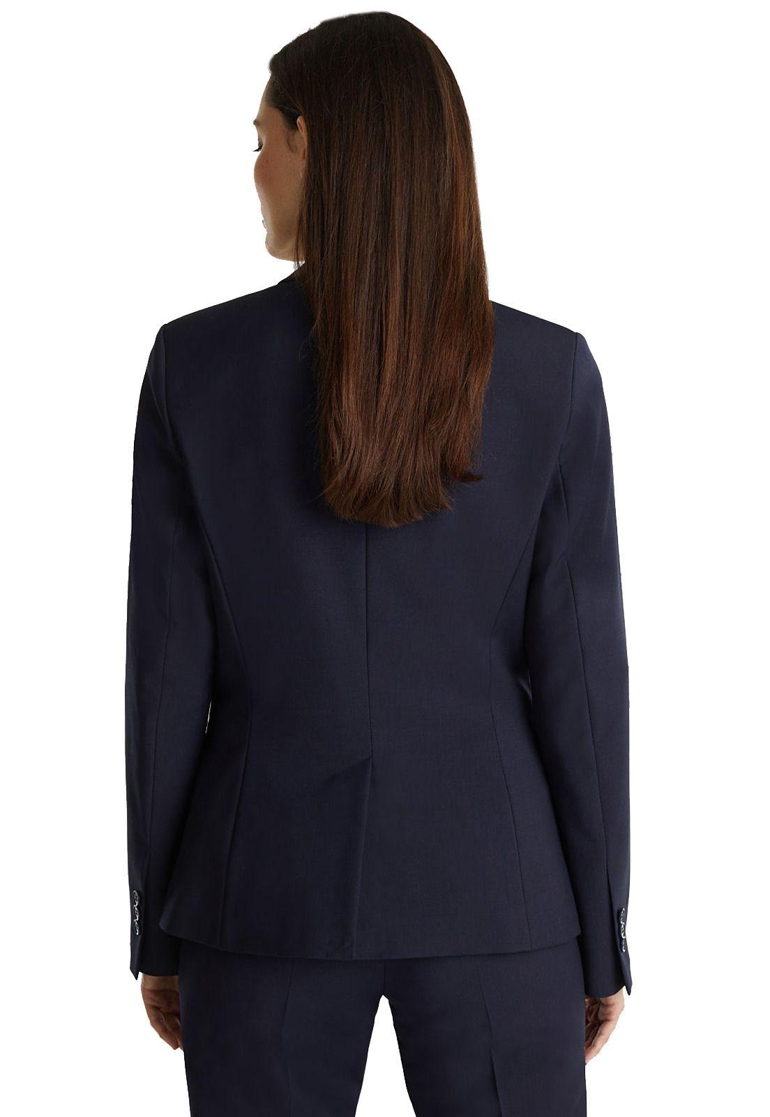 Con lana: blazer con corte entallado-6