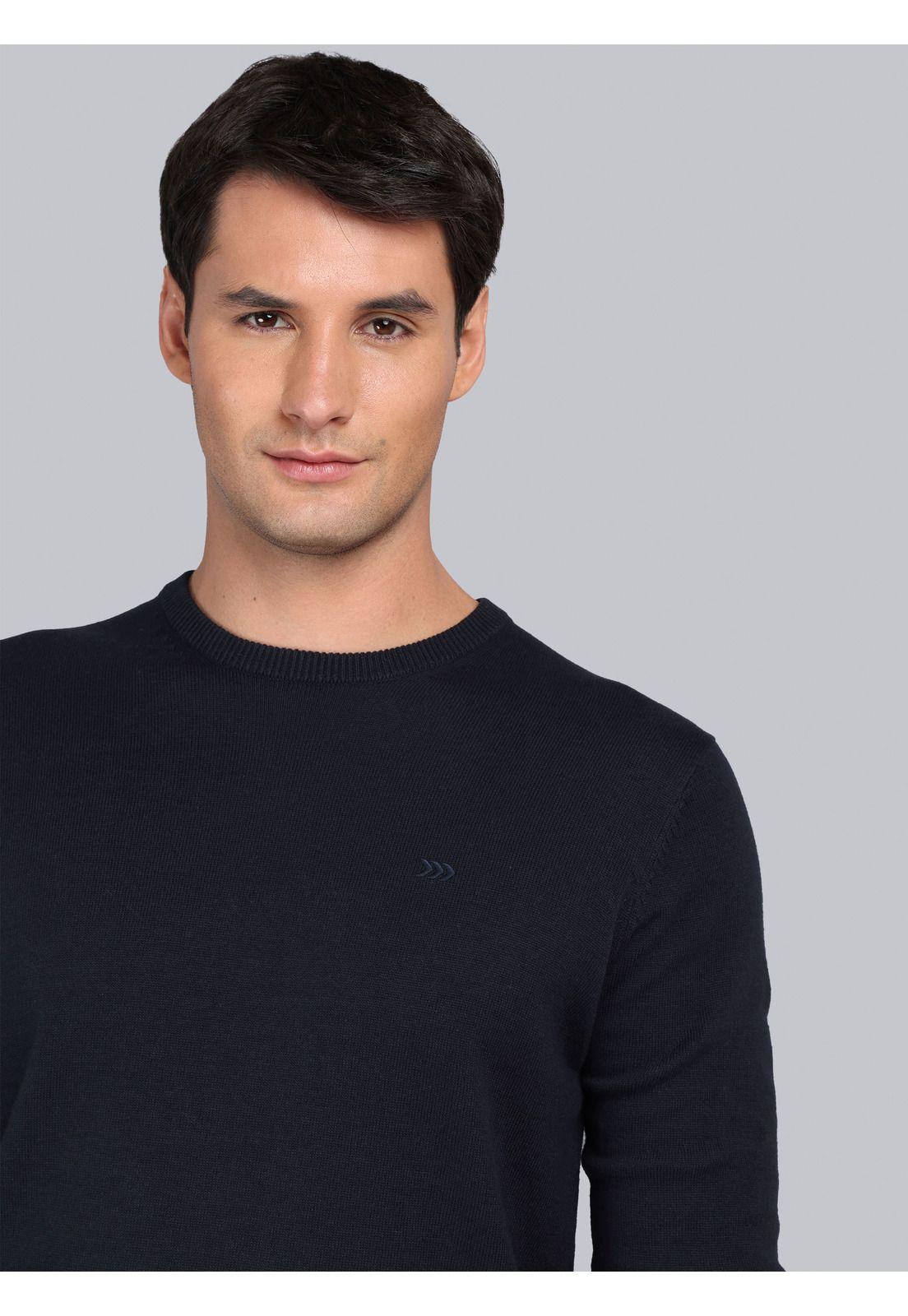 Sweater Cuello Redondo Regular Fit Azul Marino Arrow SW33002NB-2