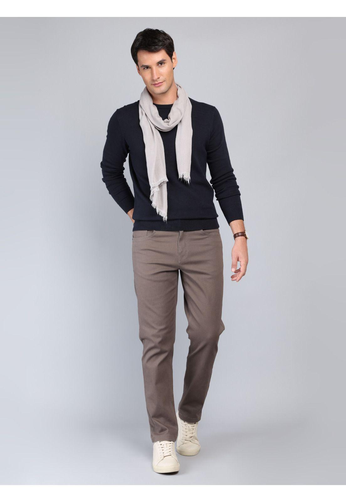 Sweater Cuello Redondo Regular Fit Azul Marino Arrow SW33002NB-3