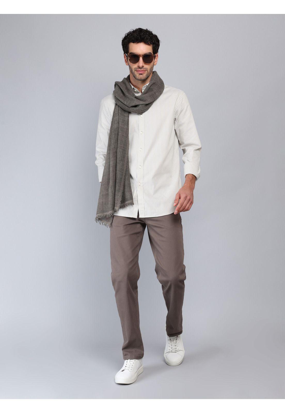 Camisa Rayas Tailored Fit Beige Piero Butti PBCIF06BE-3