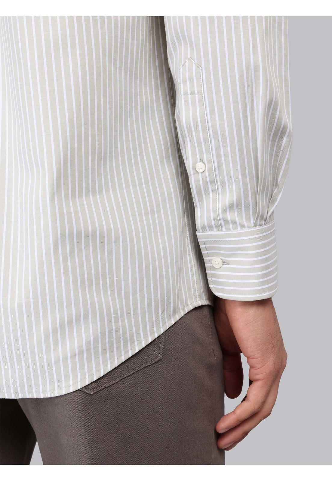 Camisa Rayas Tailored Fit Beige Piero Butti PBCIF06BE-5