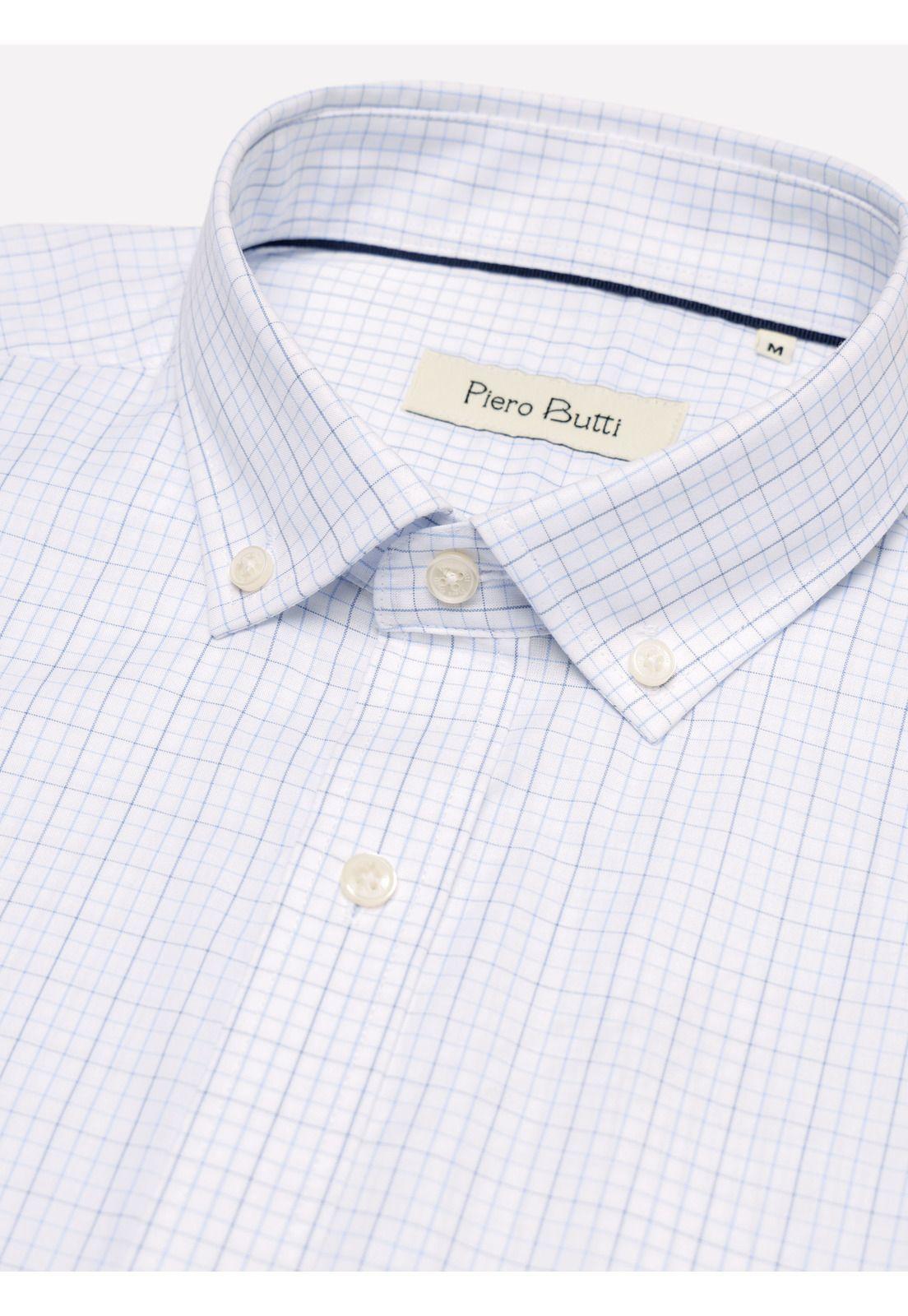Camisa Cuadros Regular Fit Celeste Piero Butti PBDVF10CE-4