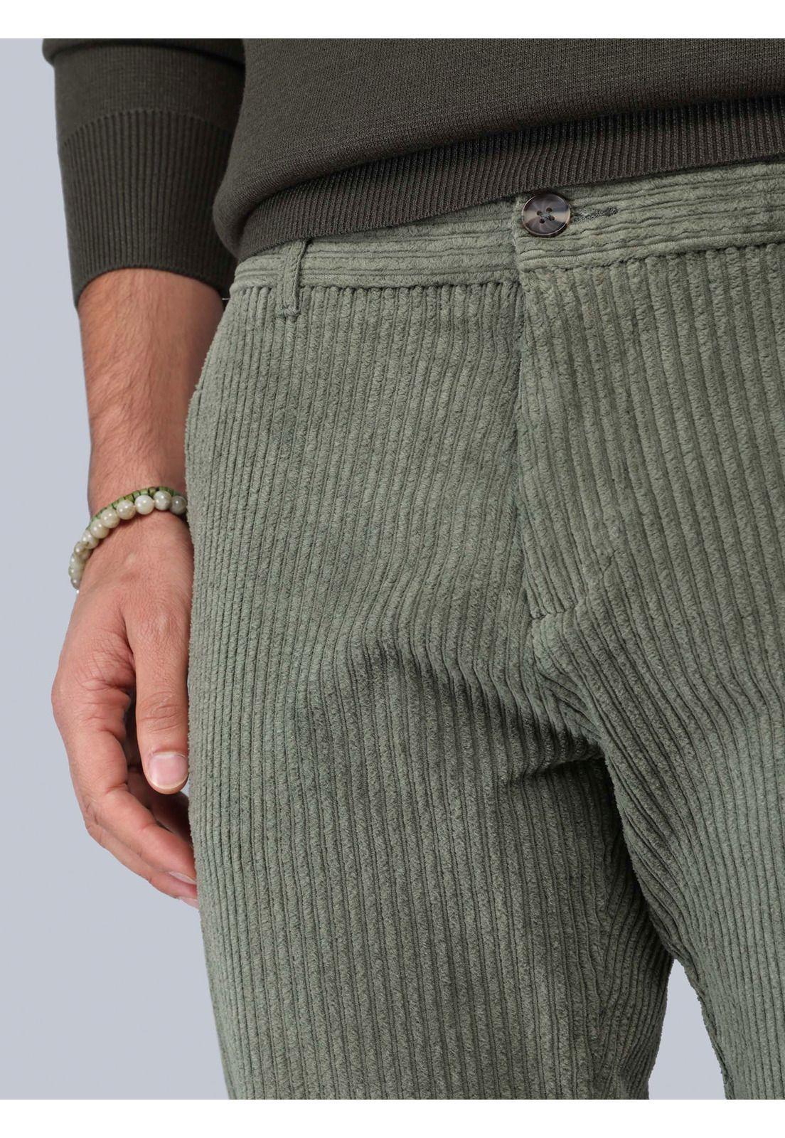 Pantalón Cotelé Spandex Regular Fit Oliva Piero Butti PBCIB13OL-2