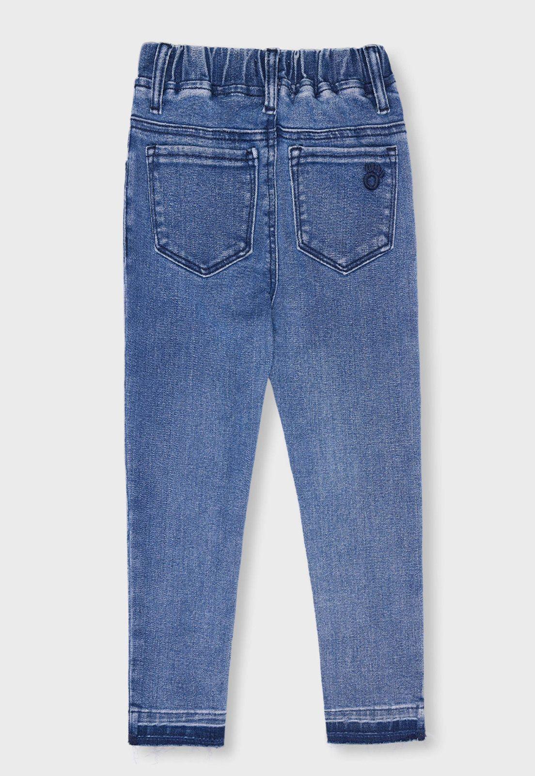 Jeans Basta Desflocada Niña Osito-1