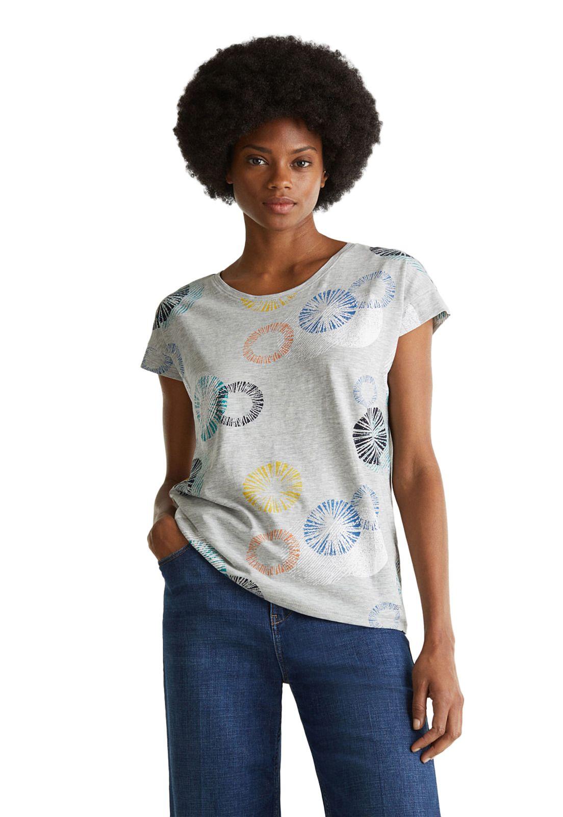 Polera jaspeada estampada-4
