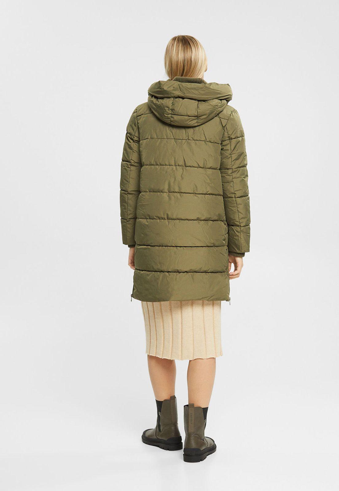 Parka Acolchada Mujer Esprit Verde oscuro-1