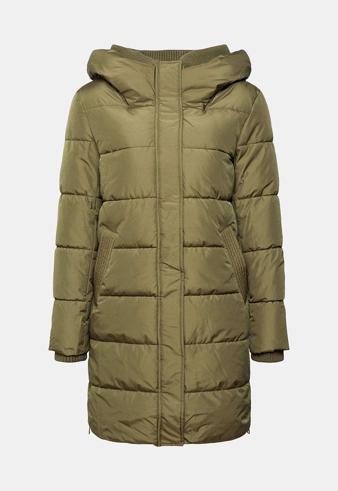 Parka Acolchada Mujer Esprit Verde oscuro-3