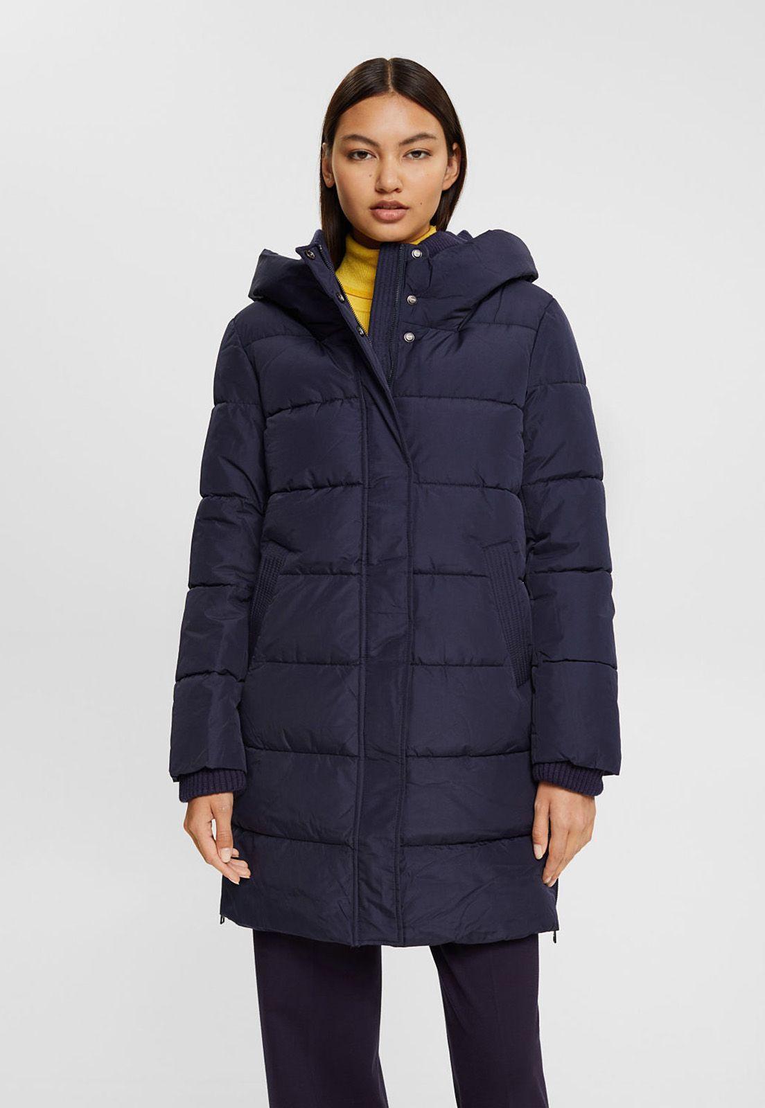 Parka Acolchada Mujer Esprit Verde oscuro-0