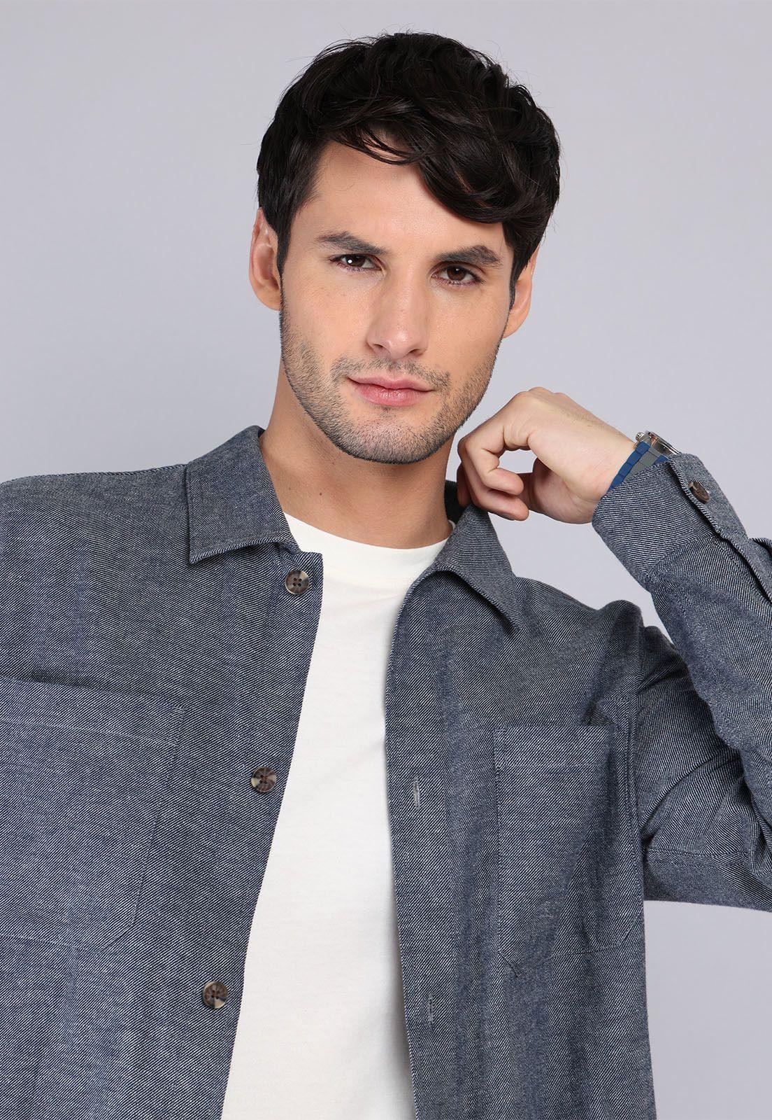 Sobrecamisa De Algodón y Lino Arrow-2