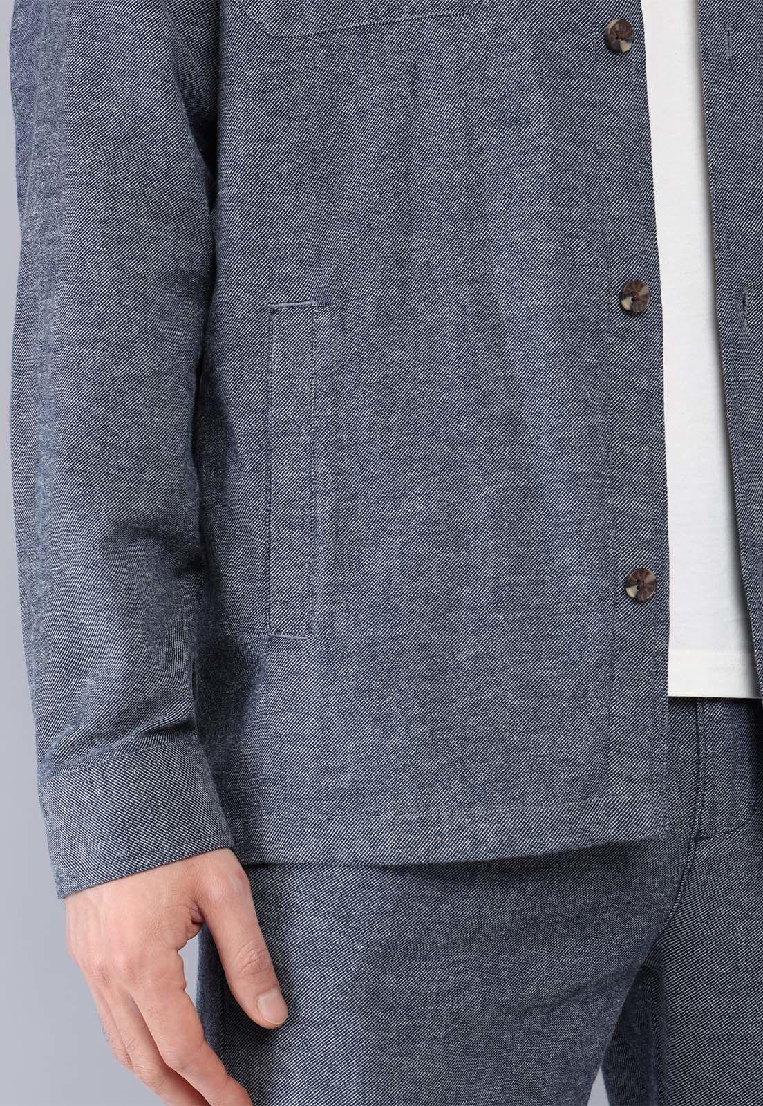 Sobrecamisa De Algodón y Lino Arrow-5