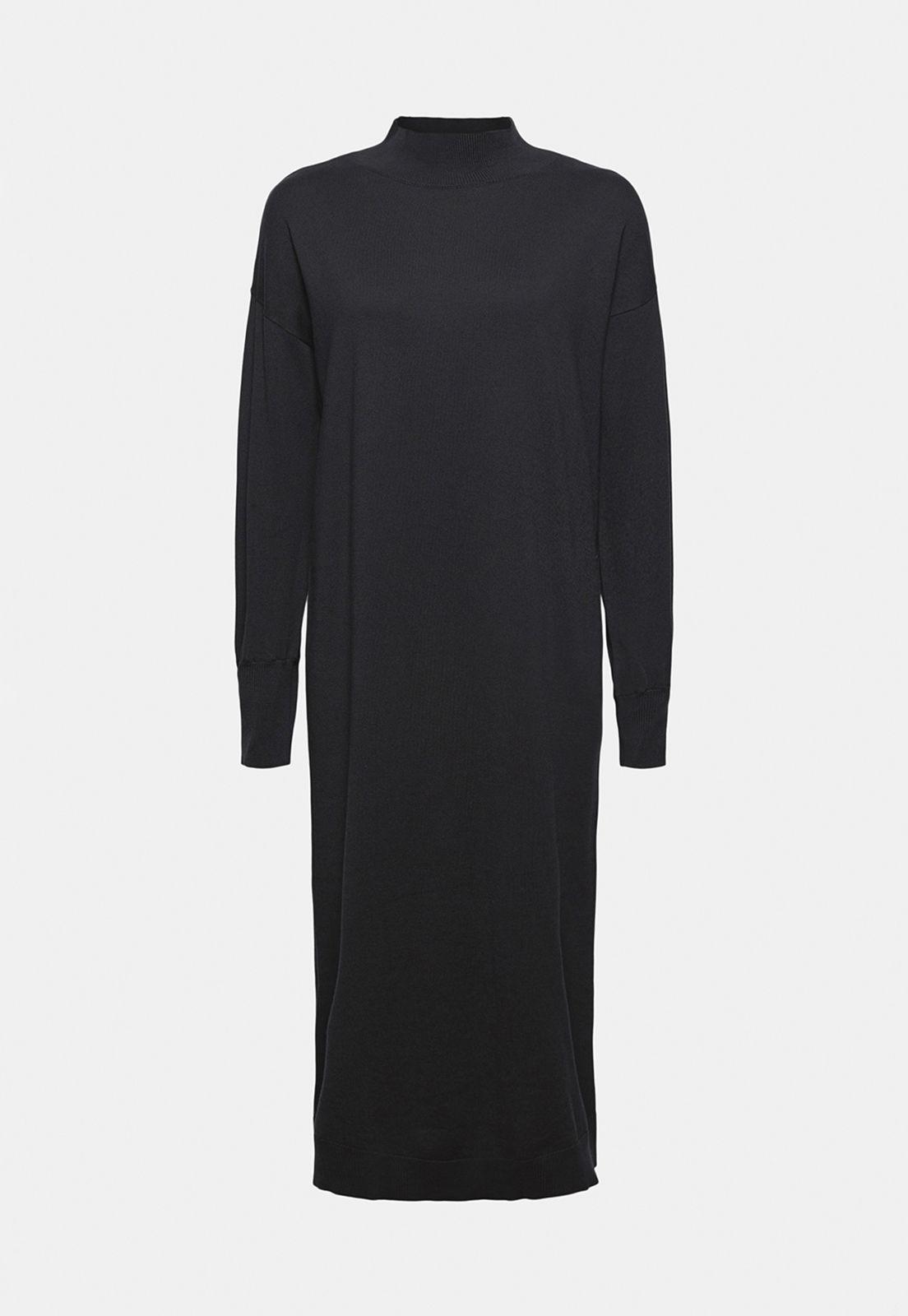 Vestido Midi Manga Larga Liso Esprit-3