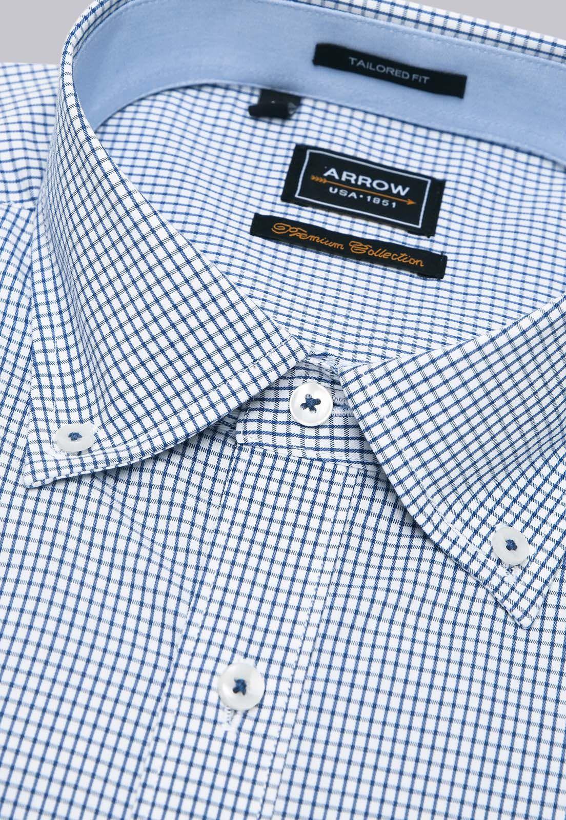 Camisa Formal Cuadros Spandex Arrow-1