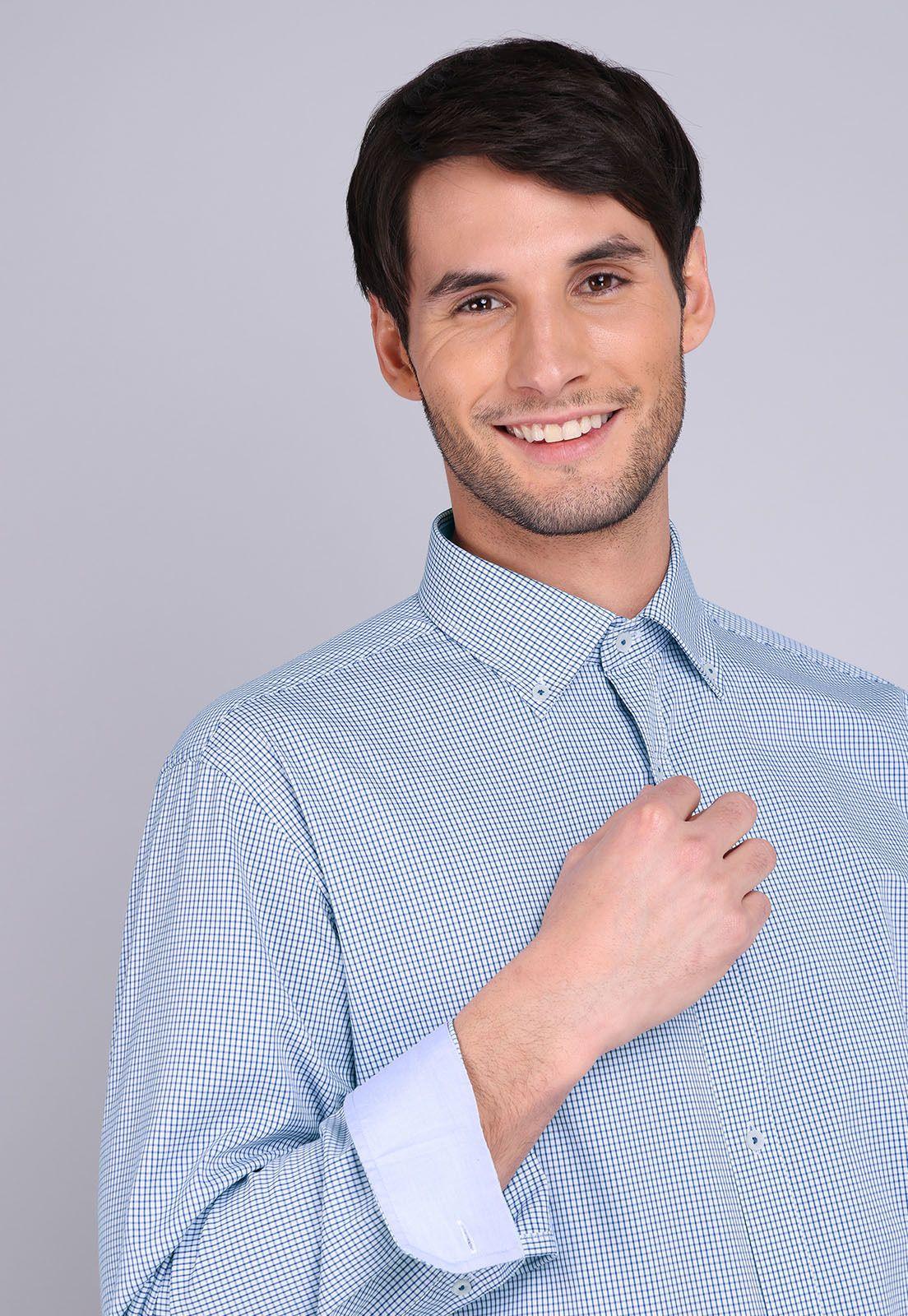 Camisa Formal Cuadros Spandex Arrow-3