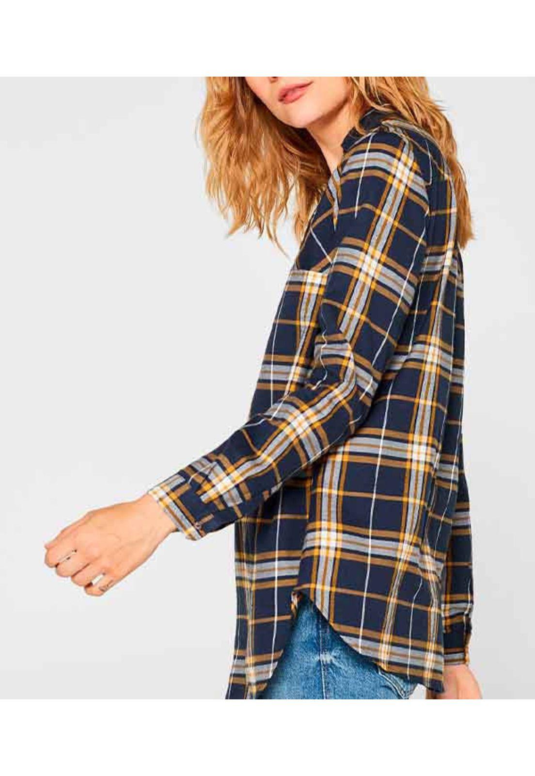 Blusa de franela, 100% algodón-1